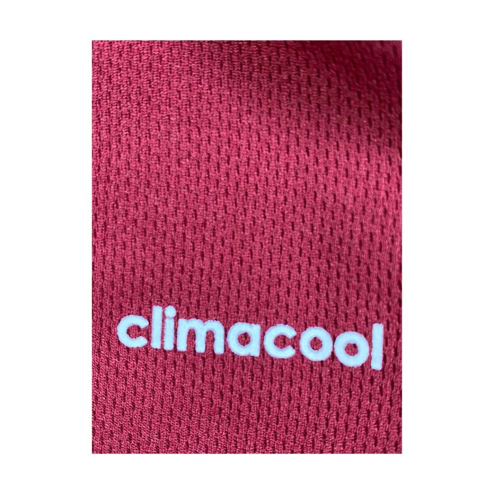 Adidas Men's Dry Fit Maroon Short Sleeve Training  T-Shirt Size S, L - Picture 6 of 7